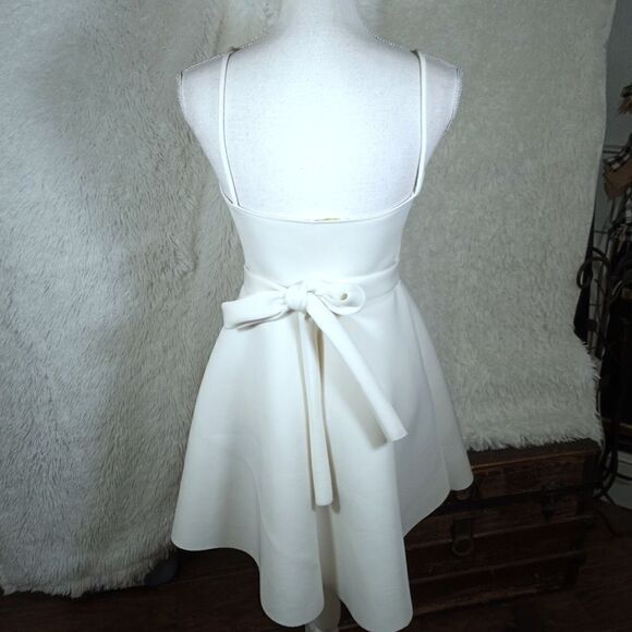 OLIVE TREE WHITE SKATER DRESS SZ.L EUC - Picture 6 of 8